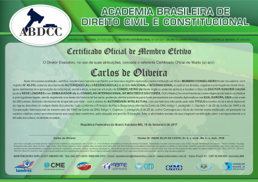 Diploma Academia Brasileira de Direito Civil e Constitucional