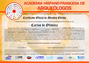 Diploma Academia Hispano-Francesa de Arqueólogos