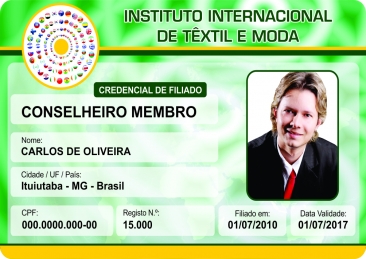 Diploma Instituto Internacional de Têxtil e Moda