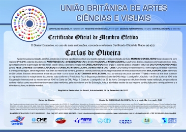 Diploma União Britânica de Artes Ciências e Visuais